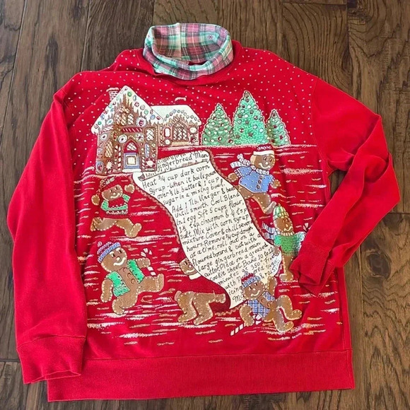 Vintage gingerbread man sweater - Picture 1 of 4